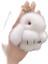 Lüks Büyük Vizon Kürk Tavşan Kürk Kolye Çanta Takı Anahtarlık Peluş Kolye Trompet Sevimli Sevimli Tavşan Çocuk Hayvan Karikatür Bebek Renk: Beyaz / Boyut: 8 cm (Yurt Dışından) 1