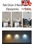 Power LED Avize Mutfak Koridor Çocuk Oturma Yatak Odası 3 Renk Gün Işığı-Beyaz-Sarı Işık -Krom Gövd 3