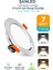 3 Renkli 7W Led Spot Lamba (1 Adet) 1