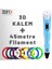- 3D Kalem - 3D Pen 3 Boyutlu Yazıcı Mavi Kalem + Hediye 45 Metre Filament 1