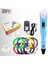 - 3D Kalem - 3D Pen 3 Boyutlu Yazıcı Mavi Kalem + Hediye 45 Metre Filament 2