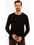 Luxury Erkek Siyah Slim Fit Bisiklet Yaka Triko Kazak G021SZ0TK.000.1157212 1 Adet 1