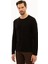 Luxury Erkek Siyah Slim Fit Bisiklet Yaka Triko Kazak G021SZ0TK.000.1157212 1 Adet 3