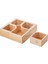 Luxury Bambu 4 Bölmeli Çerezlik 22X22X6,5 BMB72 1 Adet 1