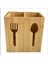 Luxury 2 Bölmeli Bambu Kaşıklık Çatallık Bıçaklık Organizer 11 x 16 cm 1 Adet 1