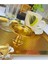 Luxury 6lı Gold Mini Lokumluk Dekoratif Gold Kaplama 6 Adet Lüks Makaronluk Kahve Yanı Sunumluk 1 Adet 4