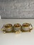 Luxury Gold Kelebekli 3lü Tepsili Kase Sunumluk/çerezlik Altın 37X16X9 cm 1 Adet 3