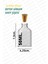 Luxury 50ML Mantar Tıpalı Mini Cam Şişe 50CC Shot Şişesi Cam Ginger Detox Şişesi Sızdırmaz (6 Adet) 1 Adet 4