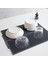 Luxury Büyük Boy Antrasit 44 x 33 cm Silikon Bulaşık Kurutma Matı Bulaşıklık 1 Adet 1