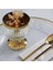 Luxury Gold Metal Ayaklı Kapaklı Elysia Şekerlik Çerezlik Ikramlık Sunumluk 1 Adet 1