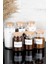 Luxury 6lı Ahşap Vakum Kapaklı Etiketli Çay Şeker Tuz Filtre Türk Kahve Cam Kavanoz Set 1300-800 ml 1 Adet 1