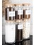 Luxury 6lı Ahşap Vakum Kapaklı Etiketli Çay Şeker Tuz Filtre Türk Kahve Cam Kavanoz Set 1300-800 ml 1 Adet 2
