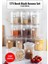 Luxury 12'li Barok Yuvarlak Büyük Kavanoz Seti & Saklama Kabı & Erzak Kabı (12*2000 Ml) 1 Adet 1