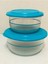 Luxury Kristalin Kase 2 Li Set 2.1 Lt 1.1lt Saklama Kabı 1 Adet 1
