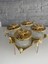 Luxury Gold Kelebekli 4lü Tepsili Kase Sunumluk/çerezlik Altın 26X25X9 cm 1 Adet 1