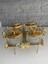 Luxury Gold Kelebekli 4lü Tepsili Kase Sunumluk/çerezlik Altın 26X25X9 cm 1 Adet 2