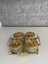 Luxury Gold Kelebekli 4lü Tepsili Kase Sunumluk/çerezlik Altın 26X25X9 cm 1 Adet 3