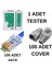 100 Adet Yeni Nesil CAT5CAT6 JAK+100 Adet Cover Kılıf+Test Cihazı 1