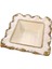 Luxury Avangarde Kare Kase 28CM Krem-Gold GBO088 1 Adet 2