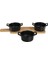 Luxury Bambu Servis Tepsisi ile 3 Adet Seramik Kase 28X8X5CM 1 Adet 4