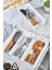 Luxury 3'lü Set Modüler Kaşıklık ve Kepçelik Çekmece Içi Düzenleyici Mutfak Organizer 1 Adet 1