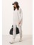 Gri Melanj O Yaka Basic Oversize Kadın Eşofman Tunik Takım - 95347 5