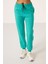 Deniz Yeşil O Yaka Basic Oversize Kadın Eşofman Tunik Takım - 95347 2