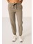 Koyu Bej O Yaka Basic Oversize Kadın Eşofman Tunik Takım - 95347 2