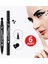 Luxury Çift Taraflı Yıldız Desenli Kalem Eyeliner 6 Adet 1 Adet 1