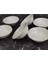 Luxury Porselen Kase Beyaz Sade Kendinden Desenli 6lı Set 1 Adet 2