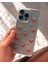 iPhone 16 Plus Uyumlu Şeffaf Simli Kirazlı Premium Kılıf 1