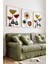 Dekorize Mdf Tablo Seti 3 Parça 3 Mm- Çerçeveli Tablo Seti Salon Oturma Odası Için Duvar Dekoru 3044 2