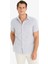 Modern Fit Yazlık Polo Yaka Basic Düz Kısa Kollu Gömlek E5077AX25SM 3