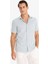 Modern Fit Yazlık Polo Yaka Basic Düz Kısa Kollu Gömlek E5077AX25SM 3
