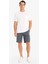 Slim Fit Dar Kesim Cepli Basic Düz Bermuda Şort W1105AZ24SM 2