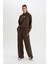 Fit Kalın Eşofman Altı Wide Leg Geniş Paça Cepli Standart Boy D4989AX24AU 3