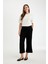 Regular Fit Crop Fit Krinkıl Viskon Kapri D5895AX24HS 4