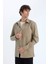 Regular Fit Polo Yaka Gabardin Uzun Kollu Gömlek D6147AX25SP 4