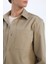 Regular Fit Polo Yaka Gabardin Uzun Kollu Gömlek D6147AX25SP 5