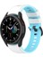Silikon Kayış Samsung Galaxy Watch4 Için Clic 42MM / 46MM Samsung Galaxy Watch4 Clic Için 42MM / 46MM Beyaz Gök Mavisi (Yurt Dışından) 5