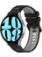 Samsung Galaxy Watch 6 40MM Siyah+Gri Için 20MM Silikon Kayış (Yurt Dışından) 4
