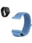 Fit Versa / Versa 2 Için Kanca ve Halka Bağlantı Elemanlı Mavi Naylon Saat Bandı (Yurt Dışından) 2