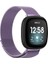Fit Versa 3 / Fit Sense Manyetik Milano Saat Kordonu Için, Boyut: Büyük Boy Açık Mor (Yurt Dışından) 2