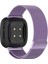 Fit Versa 3 / Fit Sense Manyetik Milano Saat Kordonu Için, Boyut: Büyük Boy Açık Mor (Yurt Dışından) 3