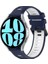 Samsung Galaxy Watch 6 40MM Siyah+Gri Için 20MM Silikon Kayış (Yurt Dışından) 1