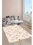 Kaymaz Taban Makinada Yıkanabilir Dijital Baskı Gökkuşağı Desenli Çocuk Odası Halısı Dot Taban Halı RB03 1