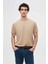 Ds Damat Slim Fit Kahve/bej/beyaz 3'lü Set V Yaka T-Shirt 3