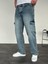Kargo Cep Baggy Kesim Erkek Jean Pantolon 3