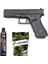 Glock G17 Gen4 Airsoft Tabanca – Siyah – Silikonlu Green Gas 600 Ml – 0.20g Bb – 1kg 1