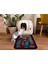 Büyük Boy Elekli Tuvalet Önü Desenli Kedi Kumu Paspası 60 x 80 cm 1